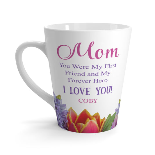 Mom Latte Mug (Mixed Flowers)
