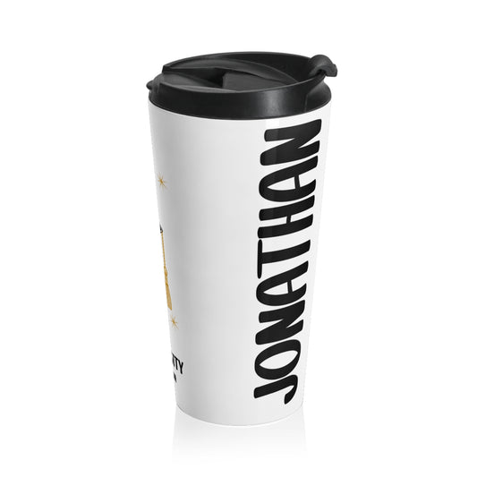 "Mastered It!" Graduation Stainless Steel Travel Mug - PERSONALIZED