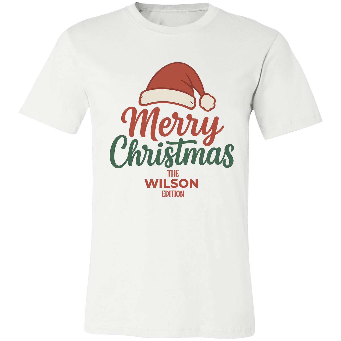 Merry Christmas T-Shirt with PERSONALIZATION
