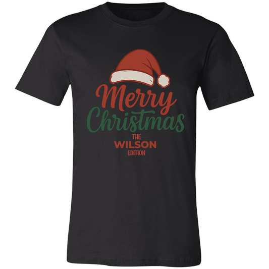 Merry Christmas T-Shirt with PERSONALIZATION