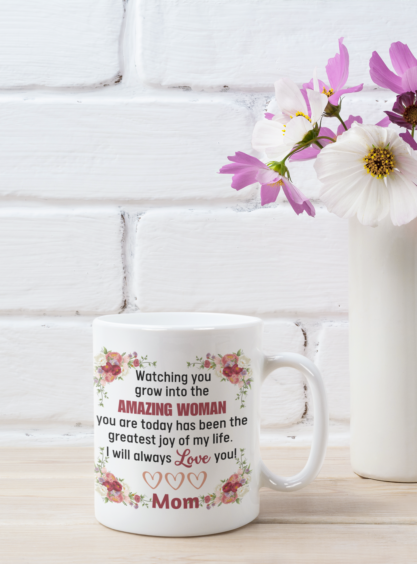 Amazing Daughter Floral Mug