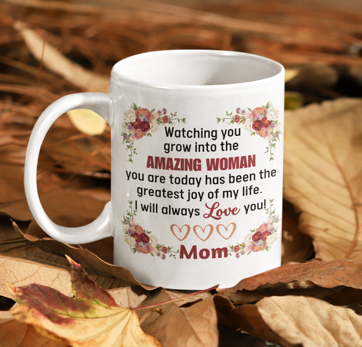 Amazing Daughter Floral Mug