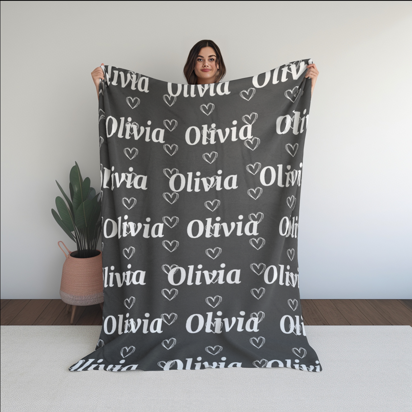 Custom Name Cozy Fleece Blanket--Personalized Blanket