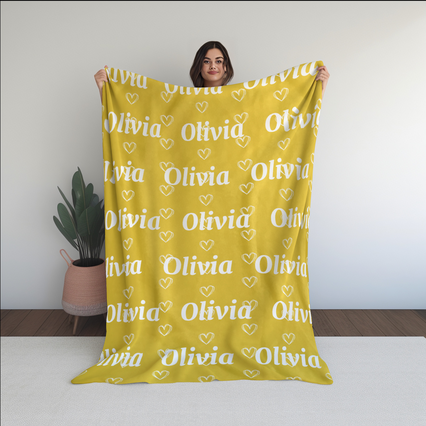 Custom Name Cozy Fleece Blanket--Personalized Blanket