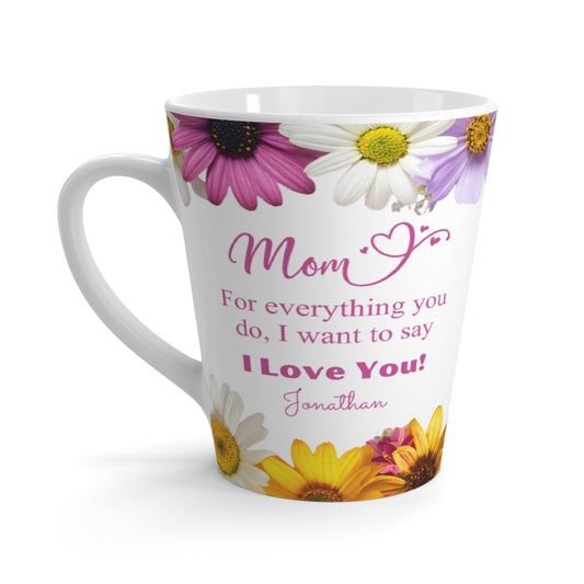 Mom Latte Mug (Daisies)