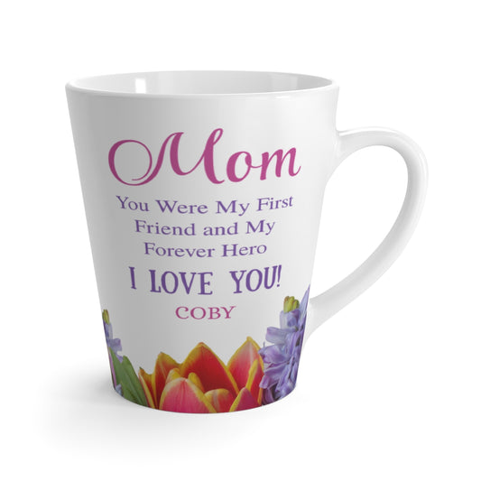 Mom Latte Mug (Mixed Flowers)