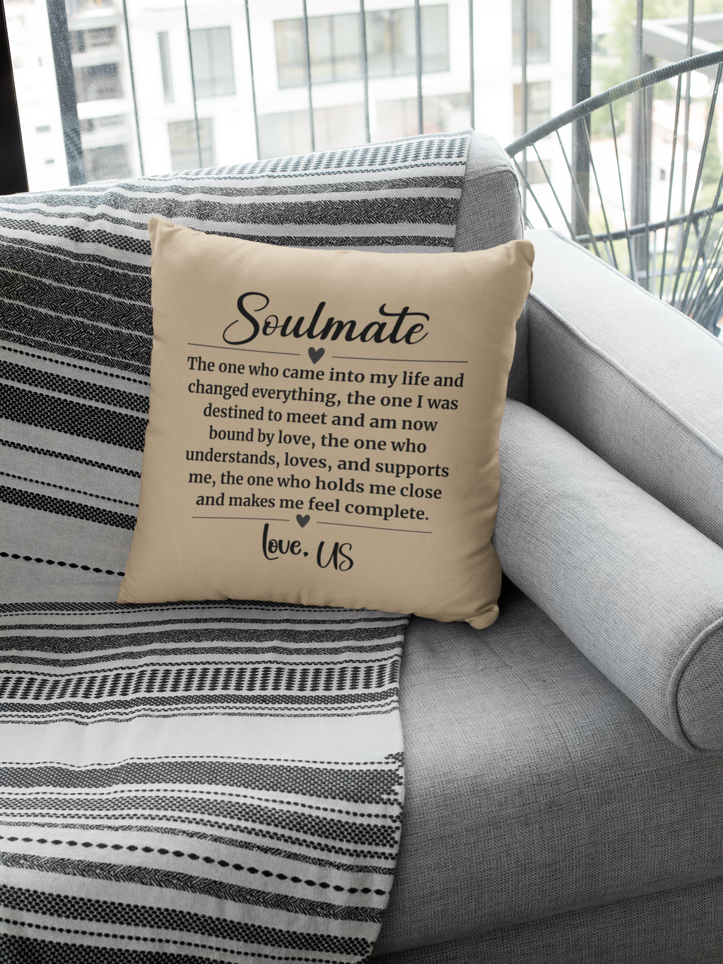 Soulmate LOVE US Pillow